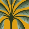 A Beautiful Contemporary Digital Pichwai Nandi and Tree Painting For Pooja Room