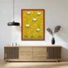 A Beautiful Contemporary Digital Pichwai Painting with Nandi and Lotus for Home wall Decor