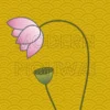 A Beautiful Contemporary Digital Pichwai Painting with Nandi and Lotus for Home wall Decor