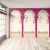 MP_Wallpaper-4B-mockup-1 Pink Blossom Gateway – Heritage Arch Mural