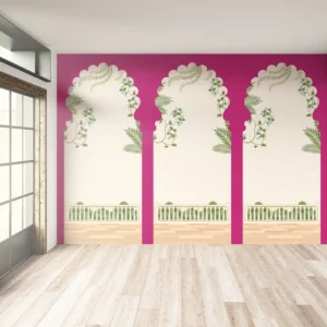 Pink Blossom Gateway – Heritage Arch Mural